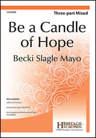 Be a Candle of Hope Three-Part Mixed choral sheet music cover Thumbnail